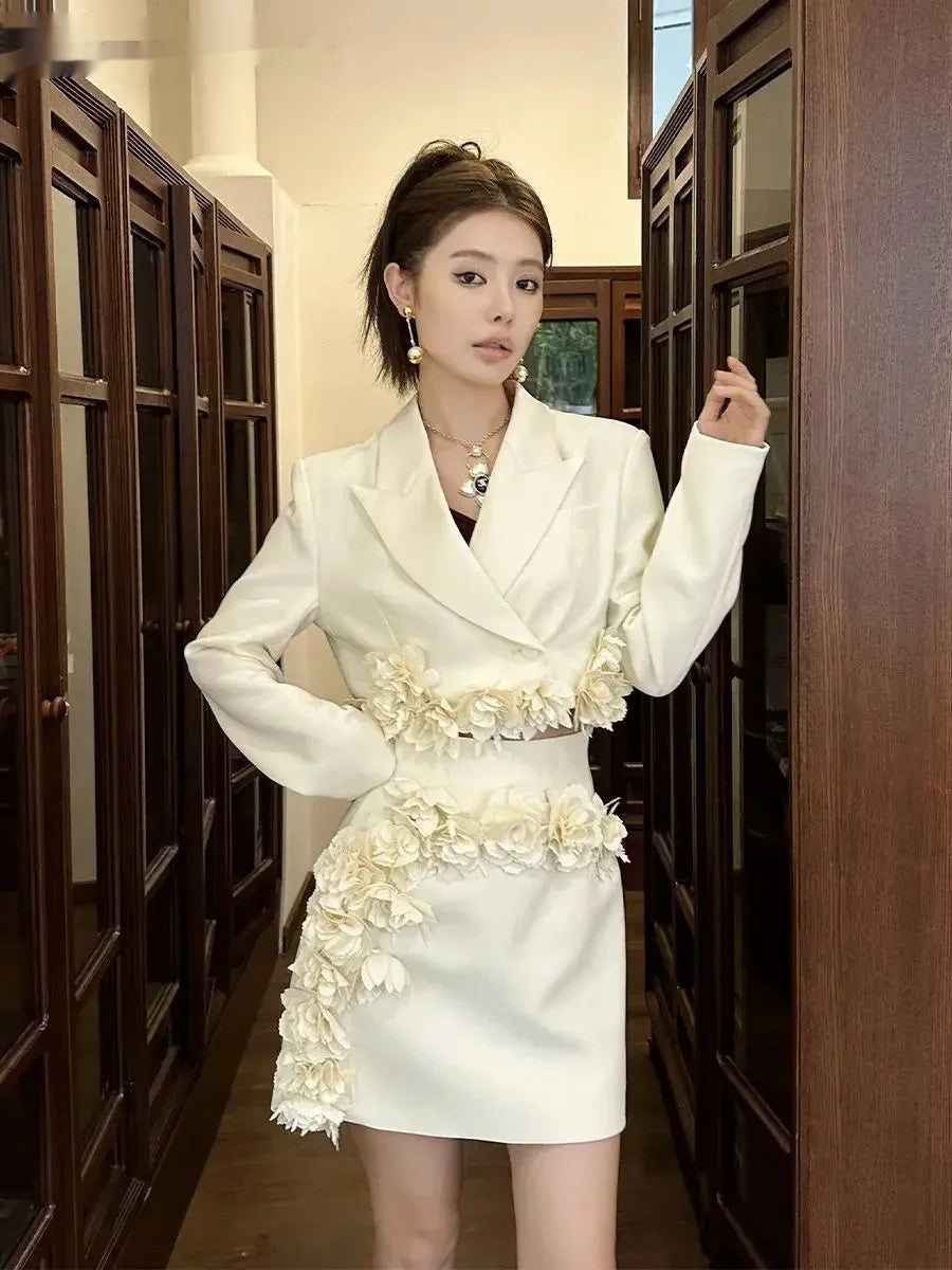 French Casual Suit Skirt Short Socialite