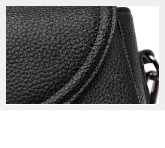 Versatile Large Capacity Top Layer Cow Leather Female