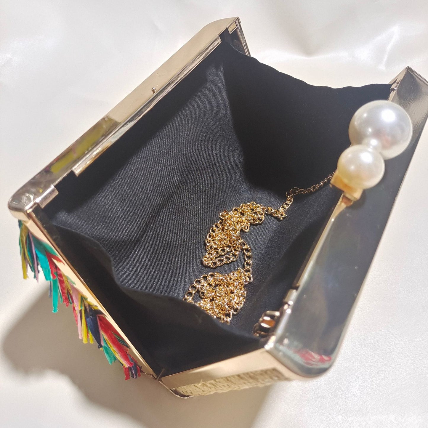 Women's Fashion Seven Color Tassel Dinner Bag