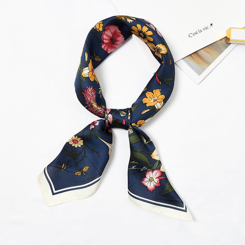 Ladies with small square scarf