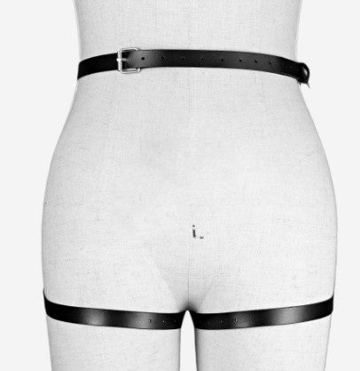 European and American leather belt waist chain