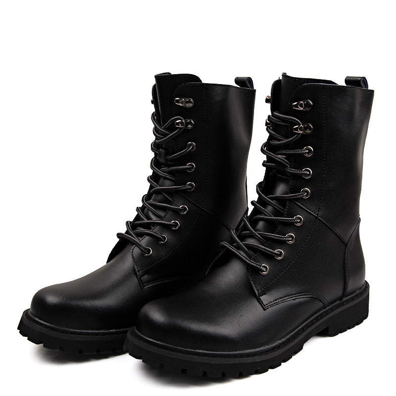 Men's Wear-resistant Plus Velvet Warm Martin Boots Retro