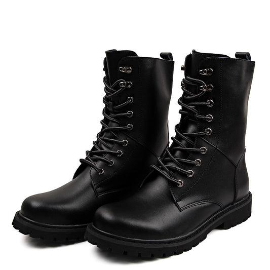 Men's Wear-resistant Plus Velvet Warm Martin Boots Retro