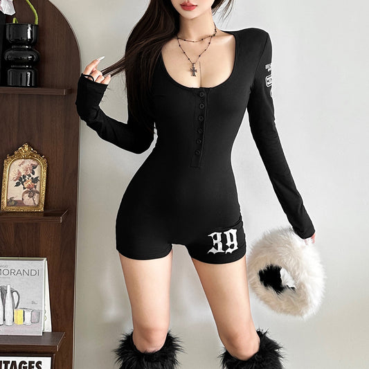 Stylish Versatile Slim-fit Womens One-piece Shorts