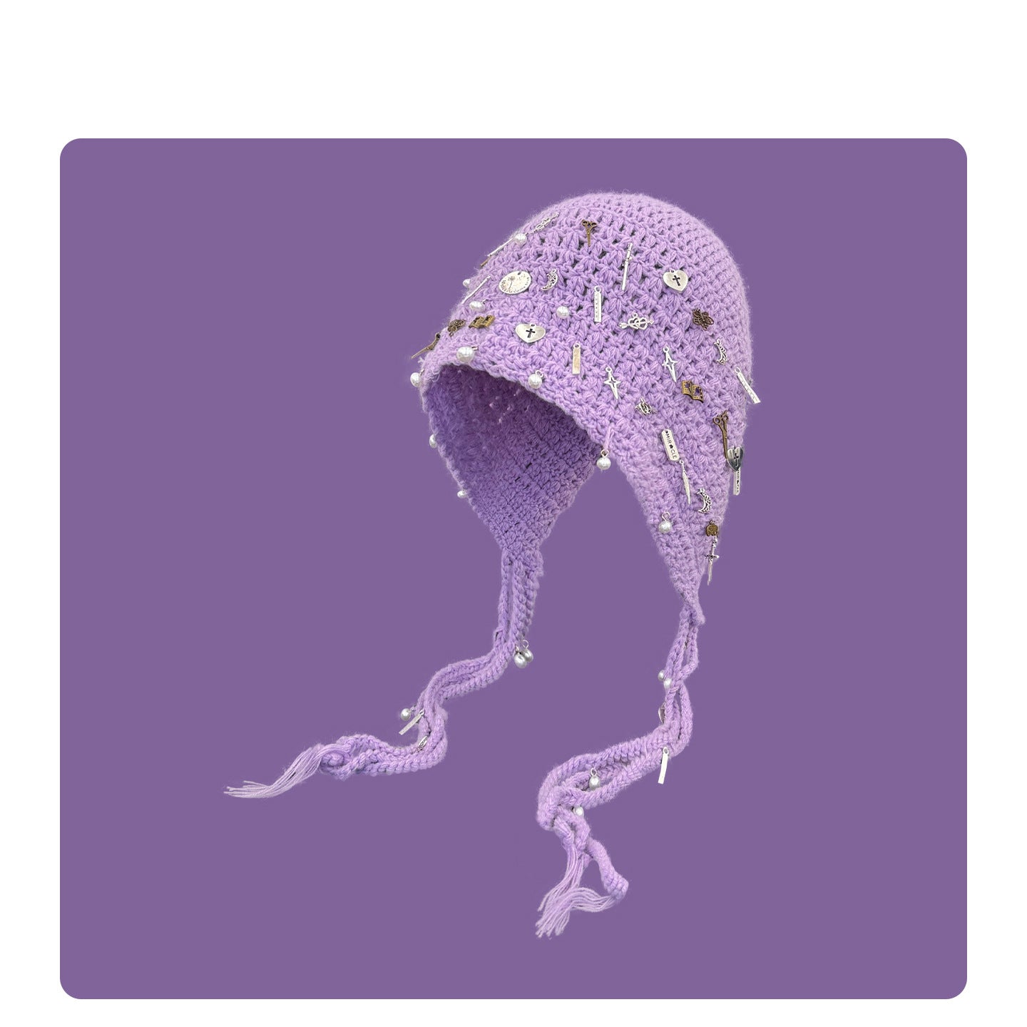 Hand-knitted Vintage-style Knit Cap