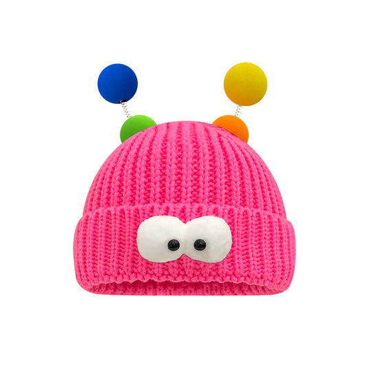 Funny Couple Style Knitted Hat Makes Your Face Look Smaller