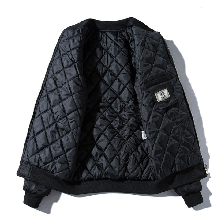 Tide brand Harajuku style Yokosuka high street embroidery air force flight jacket male youth thick baseball uniform jacket