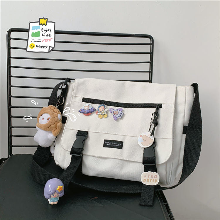 Dark Black Functional Bag Ins Retro Tooling Messenger