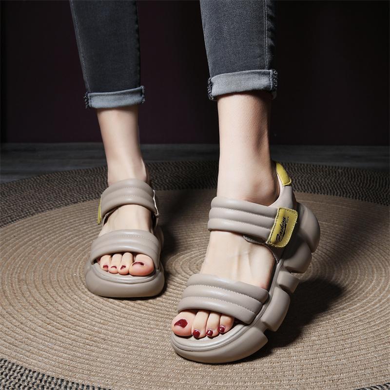 Open Toe All-Match Platform Non-slip Sandals Height Increasing Wedge