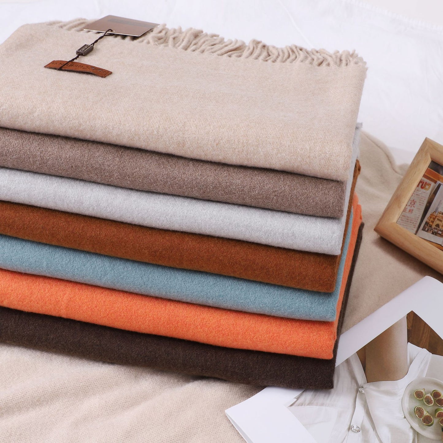 Solid Color Faux Cashmere Women's Scarf