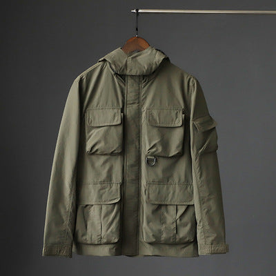 Jacket Men Windproof And Waterproof Multi Pockets