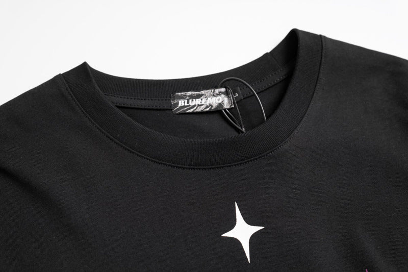 Loose XINGX Printed Letter Rhinestone Short Sleeve