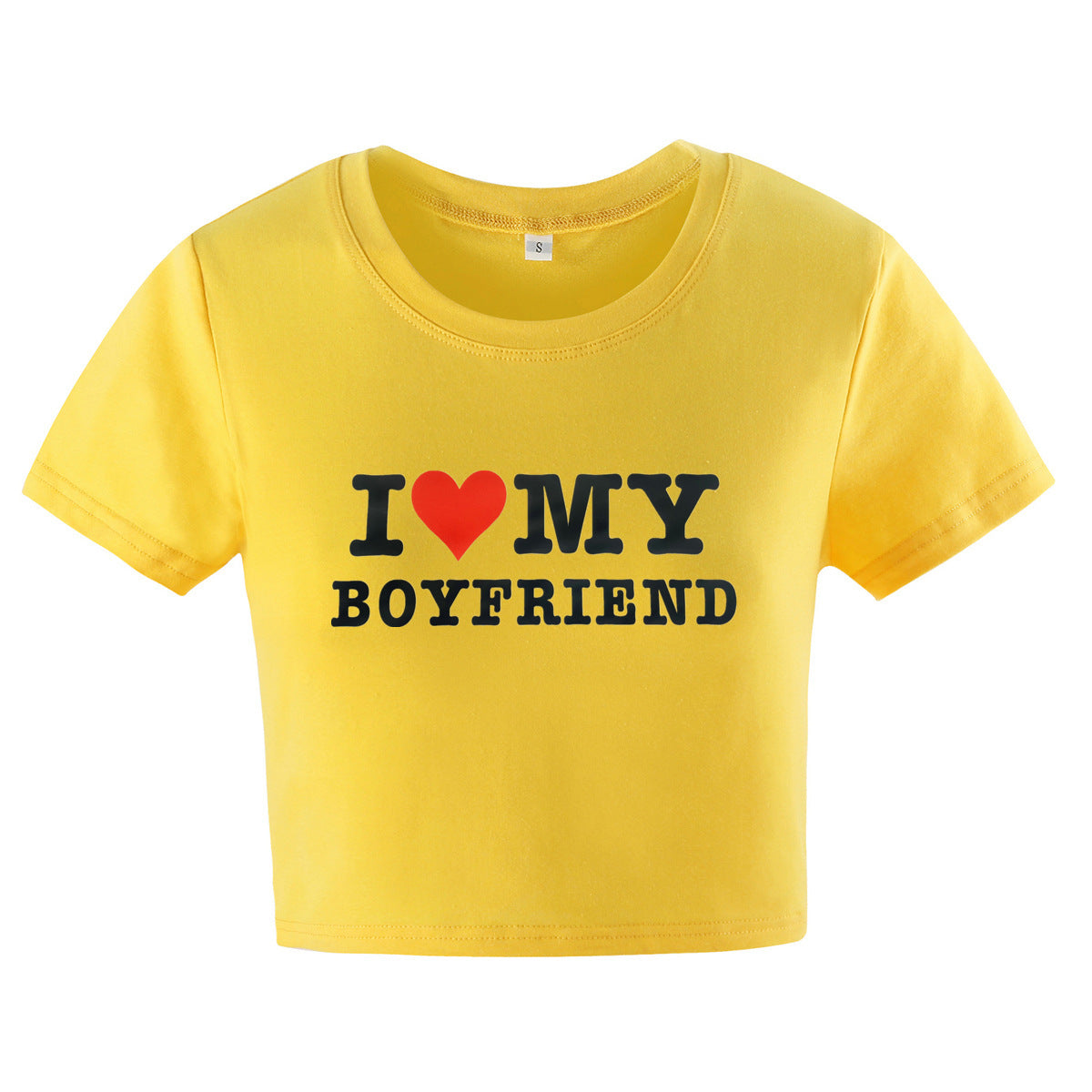 Instagram Hipster Monogram Print Short Slim-fit Short Sleeve T-shirt Top