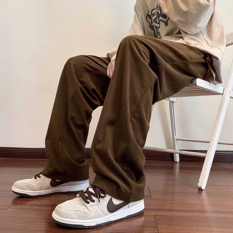 Men's Loose Drawstring Elastic Waist Jeans