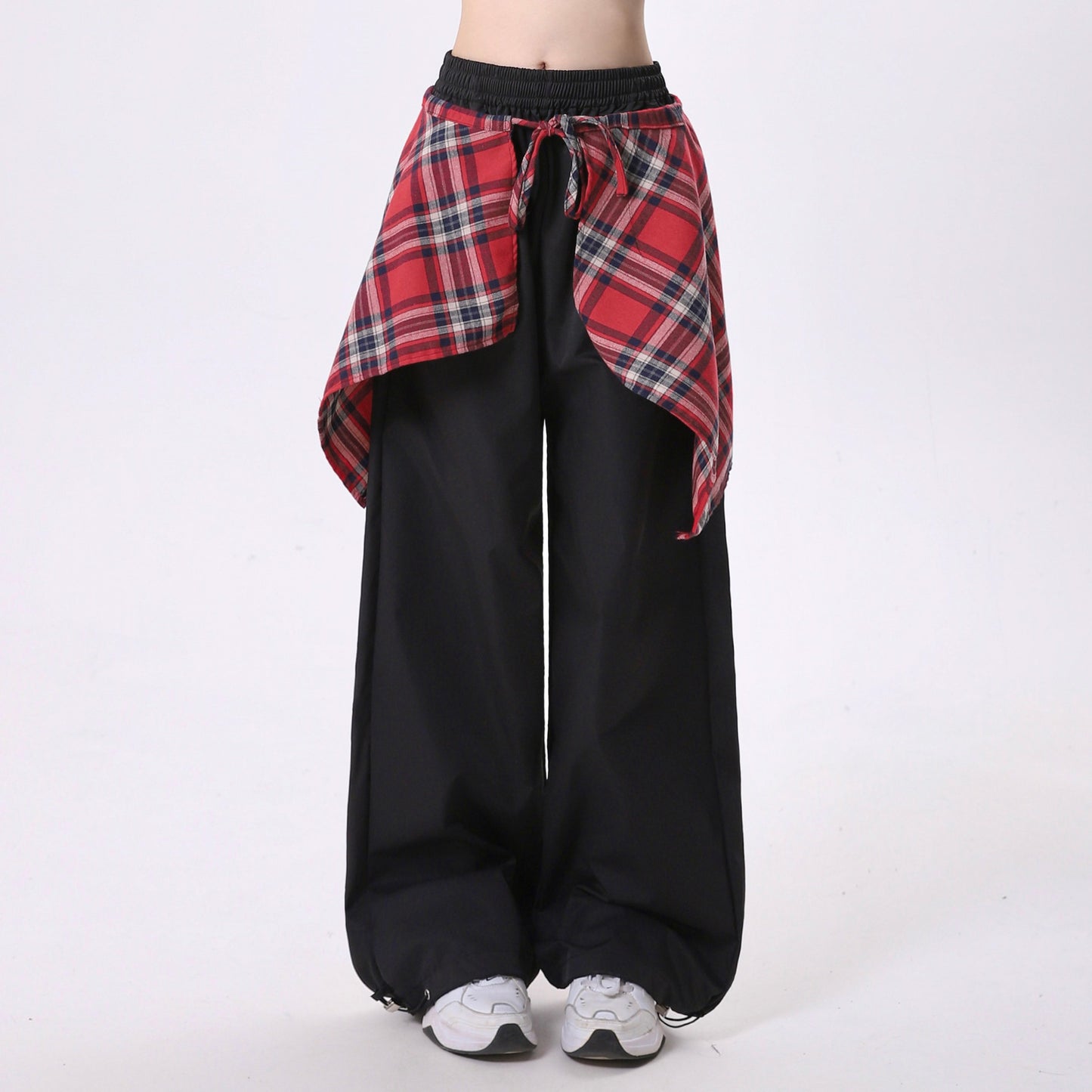 Female Design High Waist Loose Straight Leg Wide Leg Long Pants