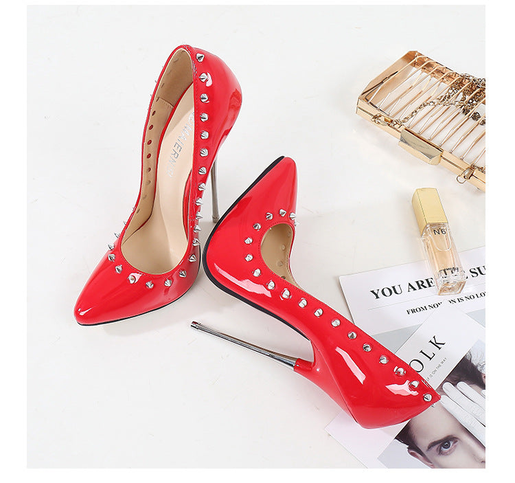 Metal Heel Stiletto High Heels Plus Size Night Club
