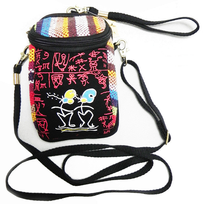 Yunnan Ethnic Single Shoulder Cross Body Handbag Multi-purpose