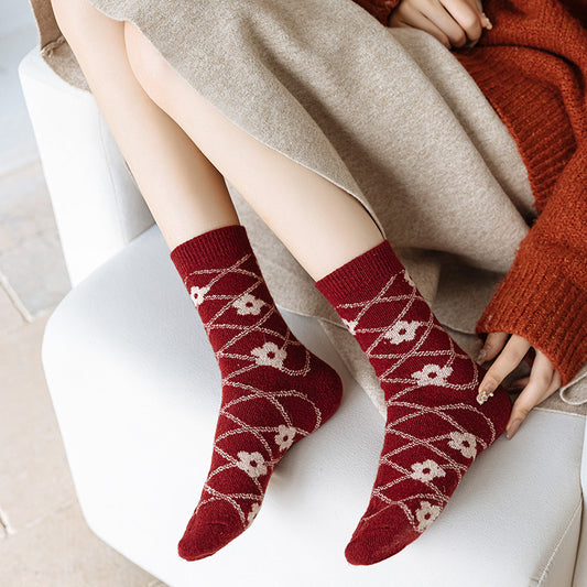 Printing Keep Warm Winter Women Socks
