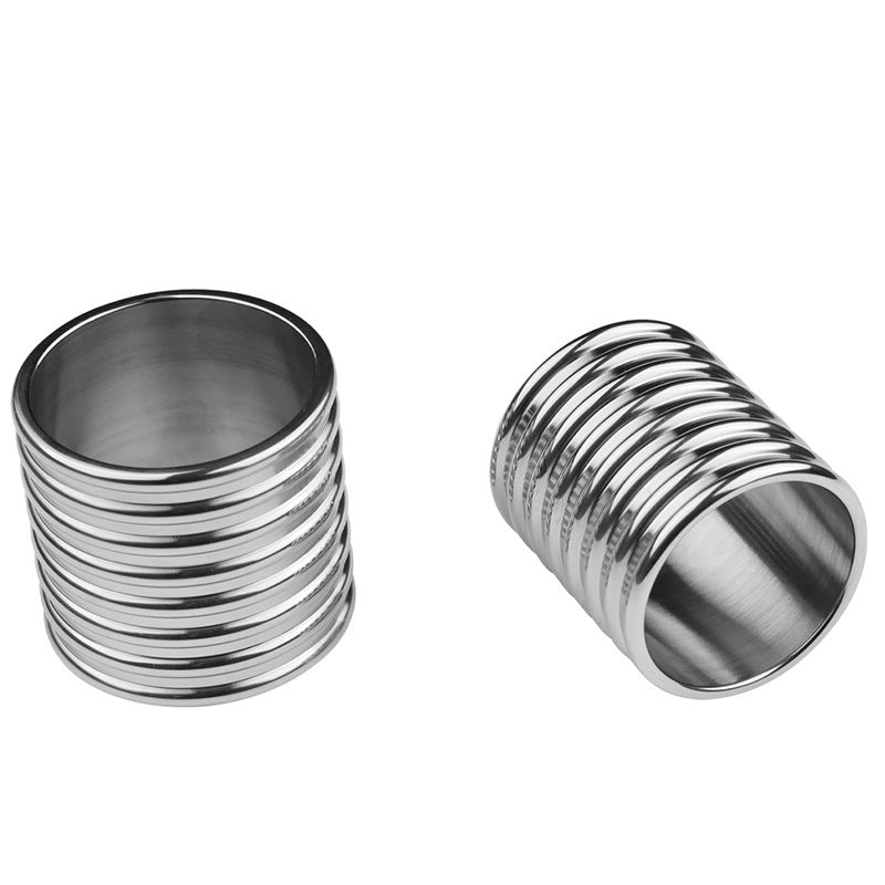 Metal Stainless Steel Tie Stretch Ring For Men