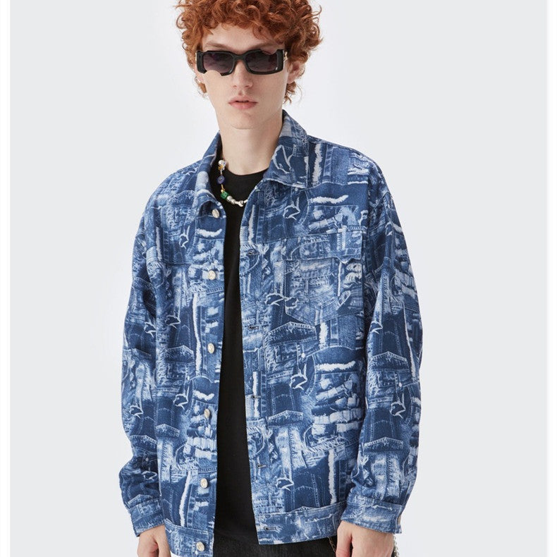 Fashion Personality Loose Tooling Coat Male