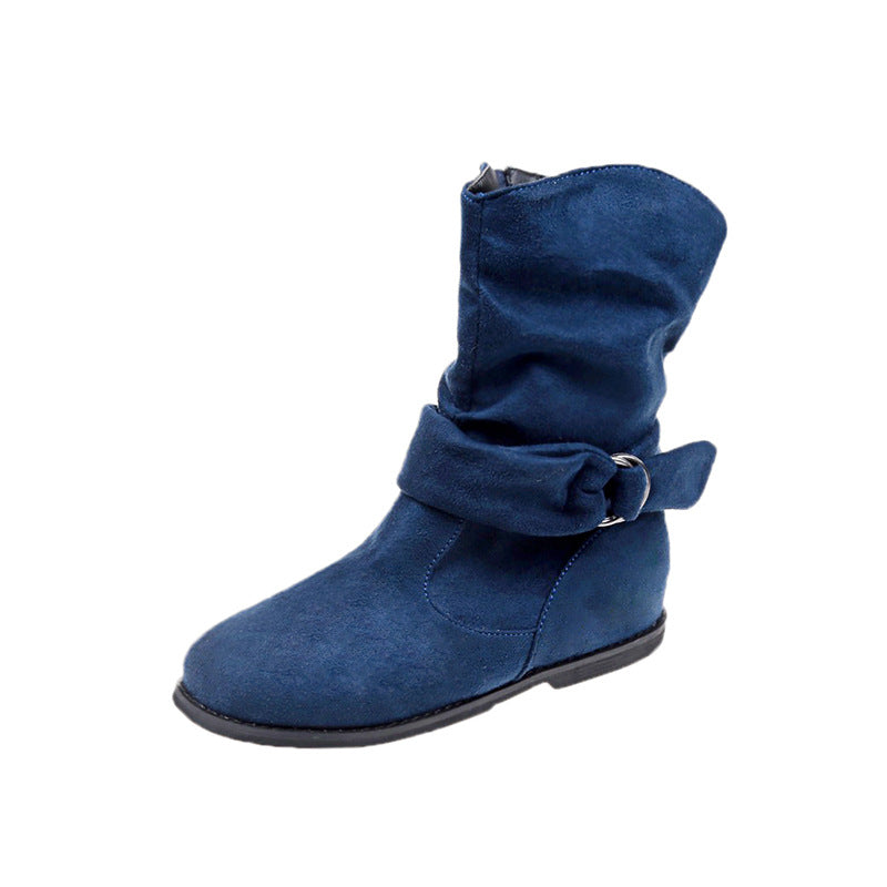New Season European And American Round Head Suede
