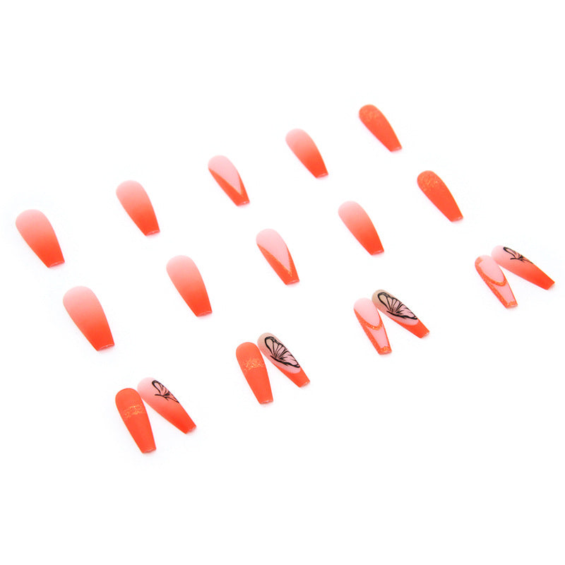 Nail Sticker Practice 24 Pieces Long Bright Colors