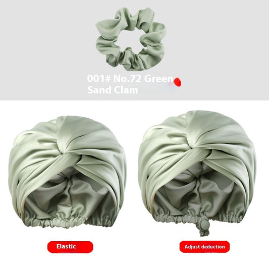 Women's Two-tier Adjustable Silk Makeup Cap