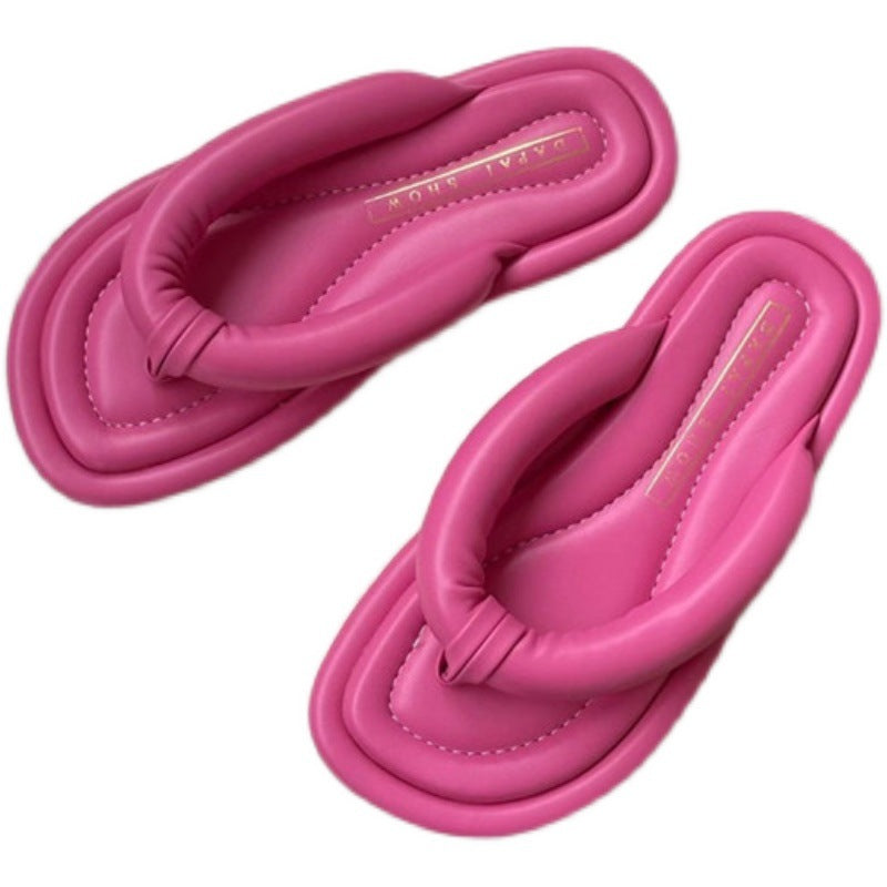 Flat-bottomed Soft Flip-flops For Women