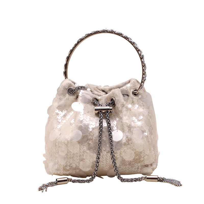 High-grade Metal Tassel Sequins Dinner Bag