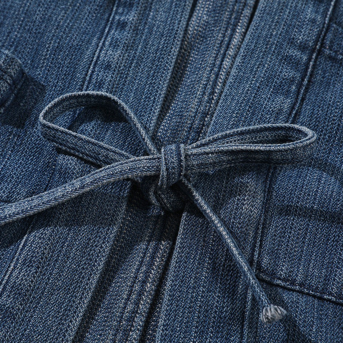 Men's Fashion Retro Characteristic Chinese Style Robe Denim Jacket