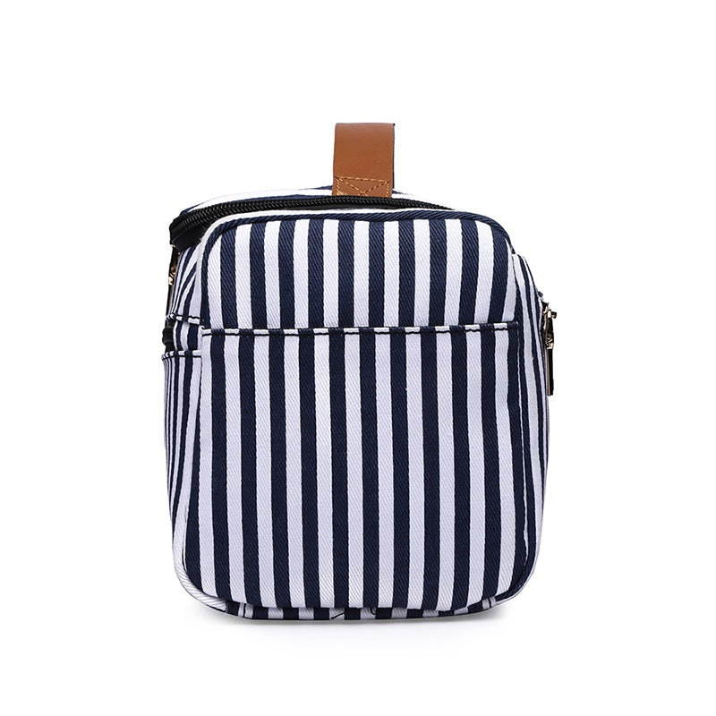 Women's Makeup Stripe Storage Bag Multifunctional