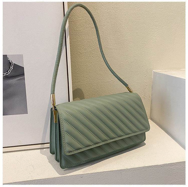 Retro Women's Fashion Embroidery Thread Shoulder Small Square Bag