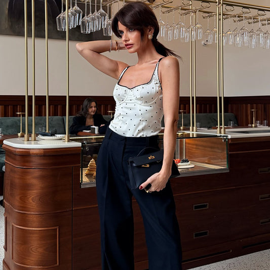 Fashionable And Sexy Polka-dot Camisole For Women