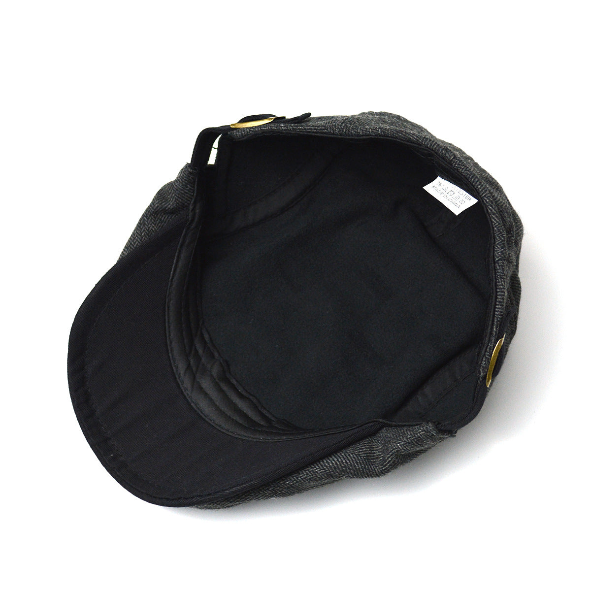Mens Fleece-Lined Beret For Fall And Winter Warm And Cozy