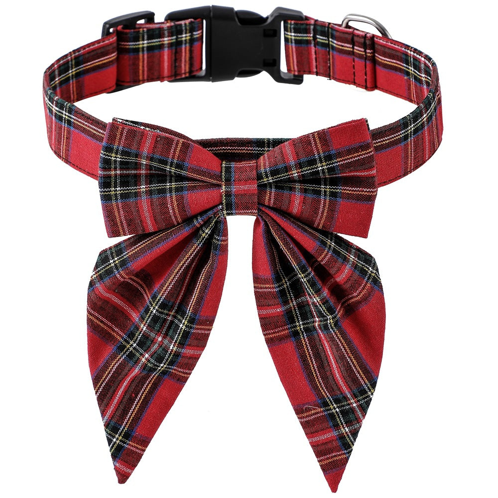 Christmas British Style Dog Collar Bow Tie