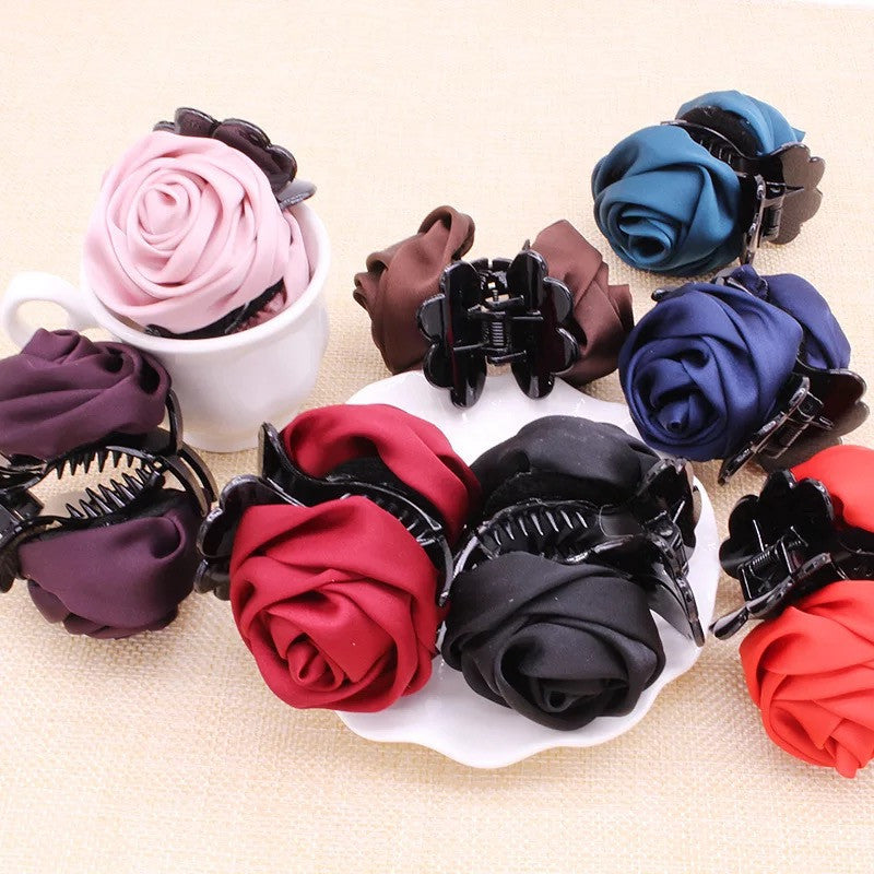 Rose flower clip
