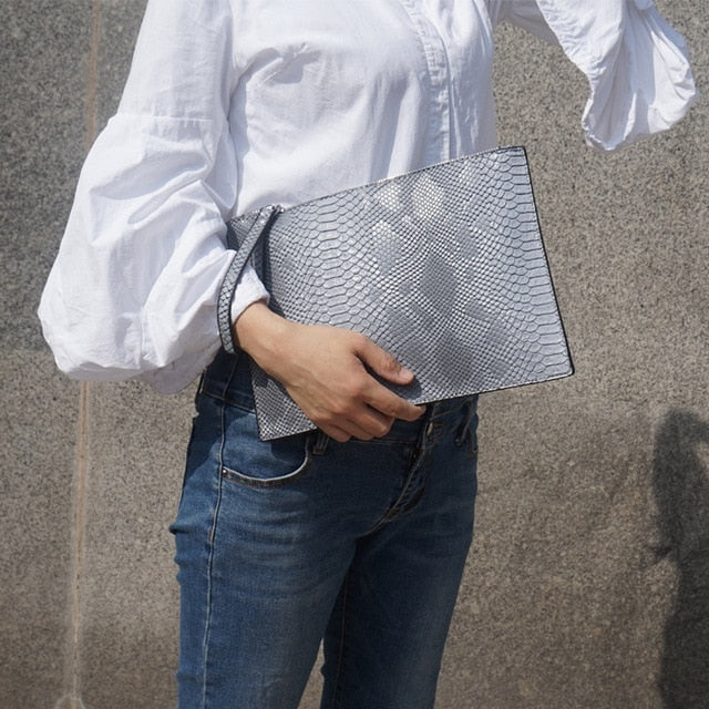 Python pattern women's handbag