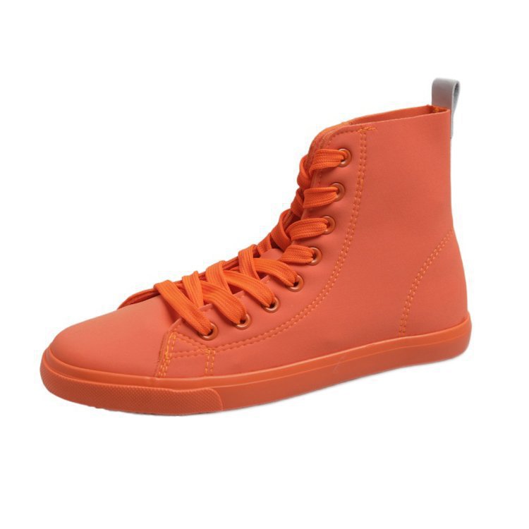 High-top Board Shoe Casual Running Anti-leather Boots Women's Soft Leather