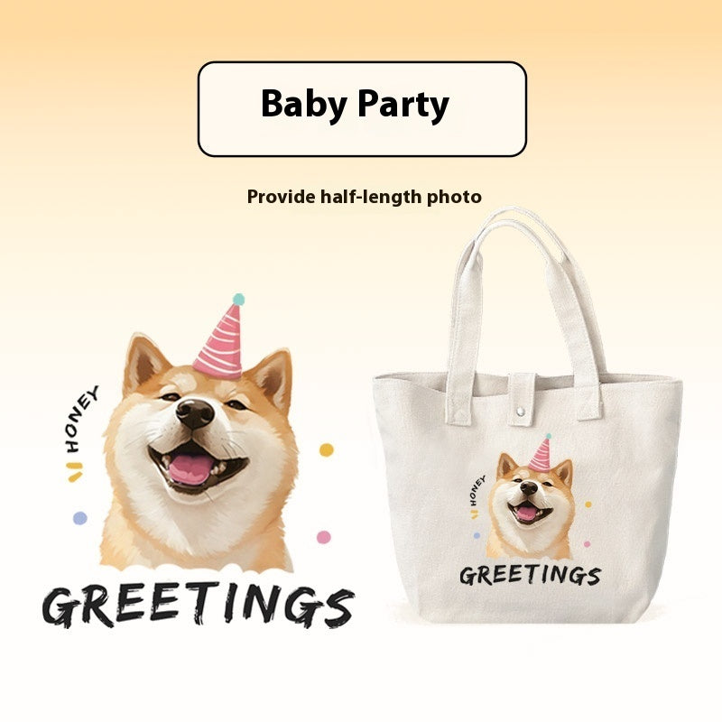Pet Custom Canvas Bag Pure Cotton