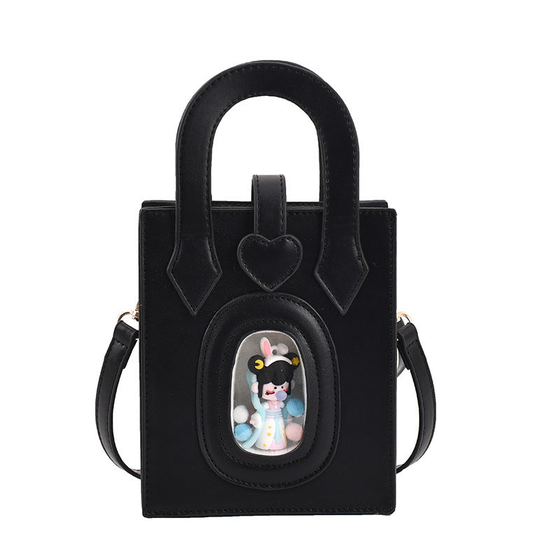 Candy Color Ins Western Style Portable Messenger Transparent Bag