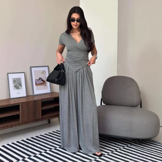 Womens Cozy And Minimalist Casual Two-Piece Set