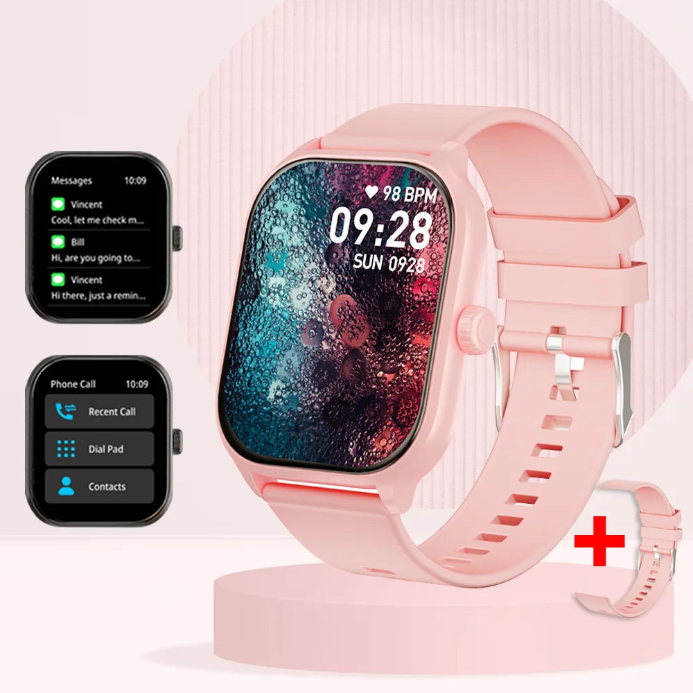 2025 New Smart Watch Bluetooth Call Men Women Watch Voice Assistant 100+ Sports Smart Watch for Android IOS