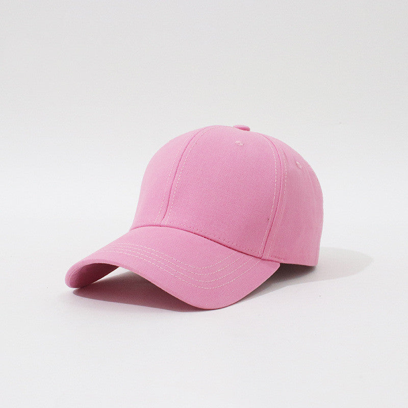 New Hard Top Solid Color Simple Fashion Household Baseball Hat