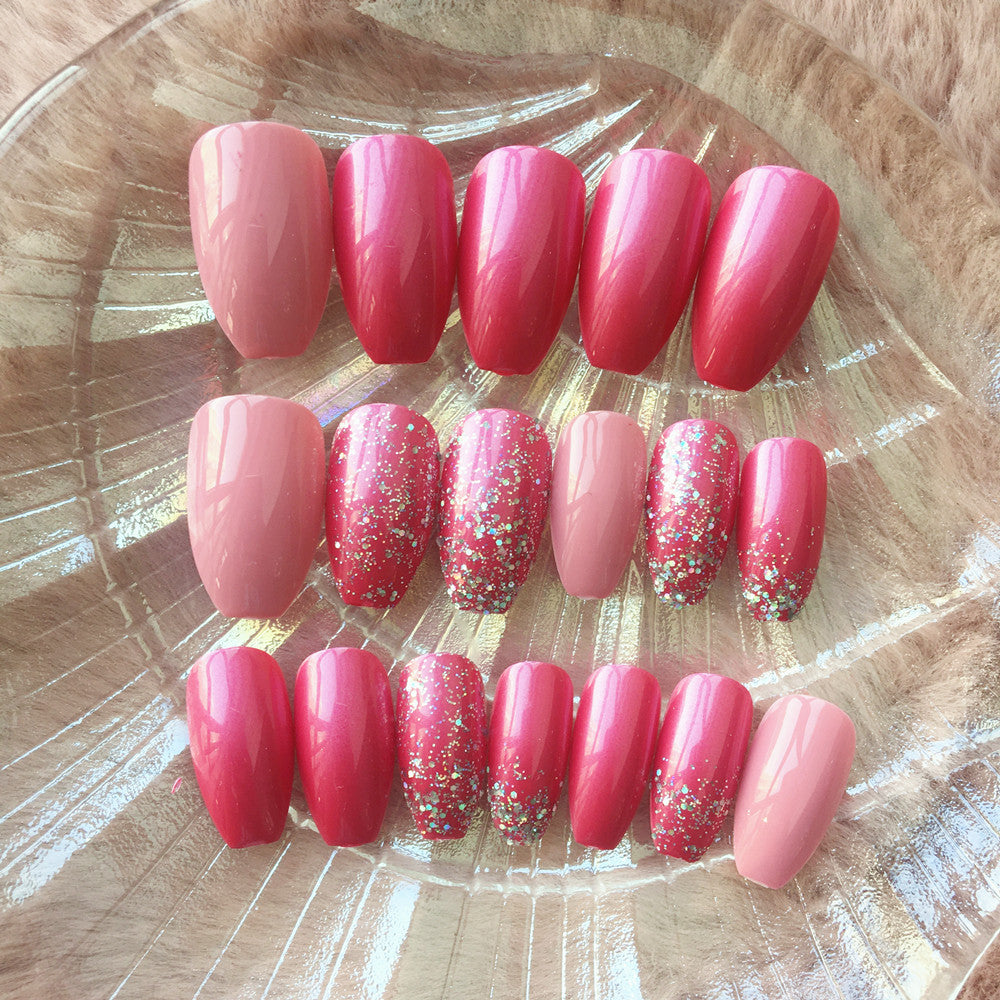 Removable Wear Nail Art Ballet A Fake Nail Patch