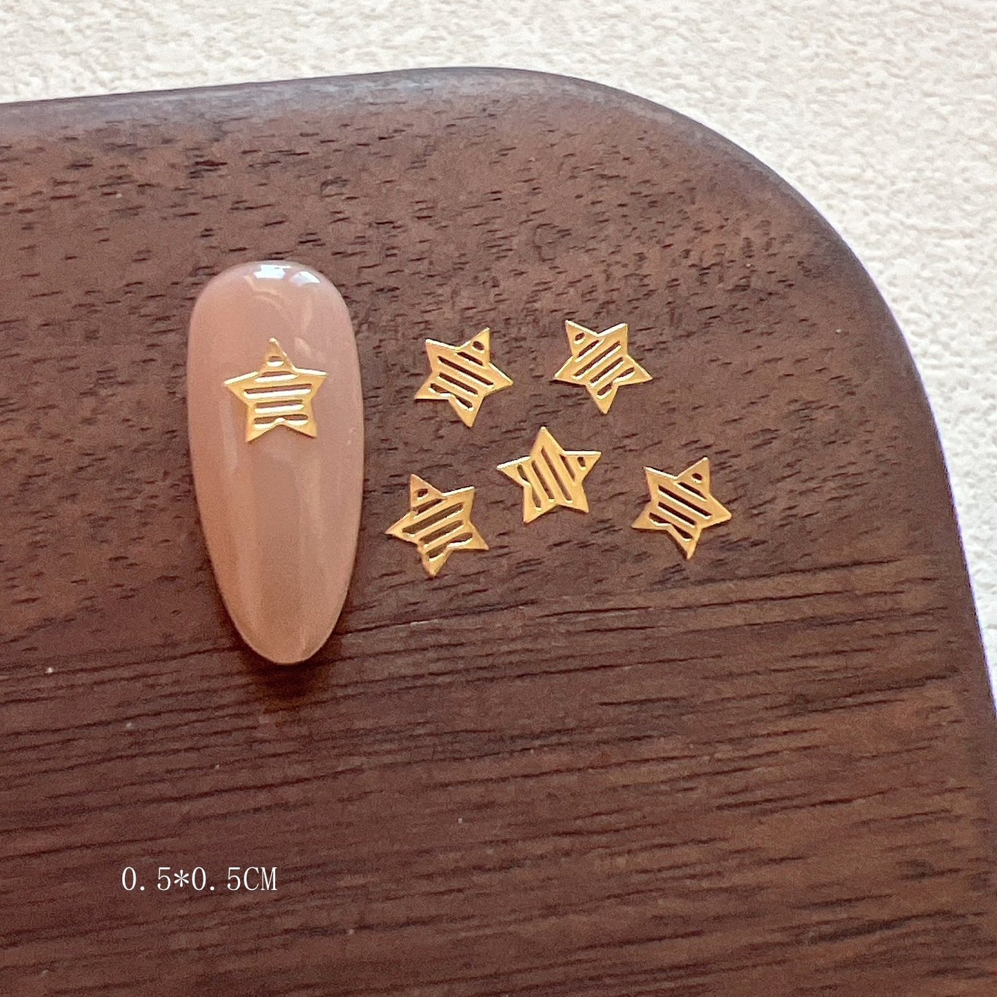 Gold And Silver Star Nail Art Metal Flakes