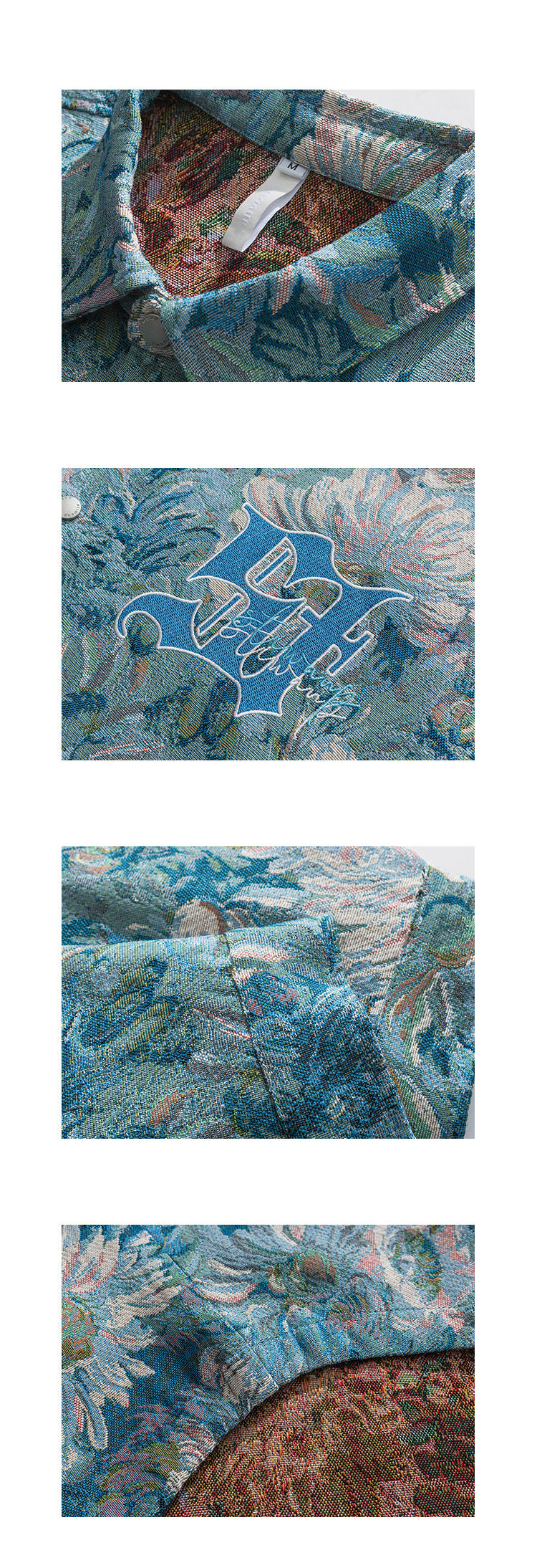Loose Lapels Full Printed Embroidery Couple