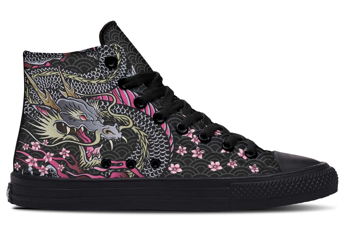 Men's And Women's Fashion Color Printing High-top Canvas Shoes