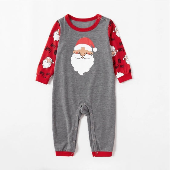 Julepyjamassæt med lange ærmer til forældre og børn med print