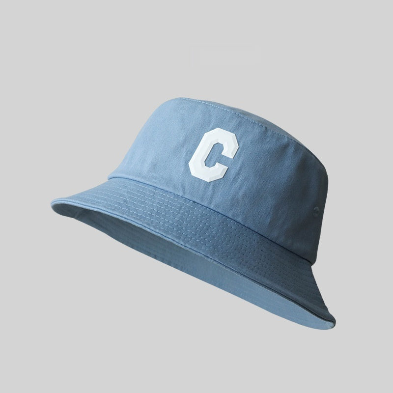 Big Head Circumference Bucket Hat All-match Letters Sun Hat