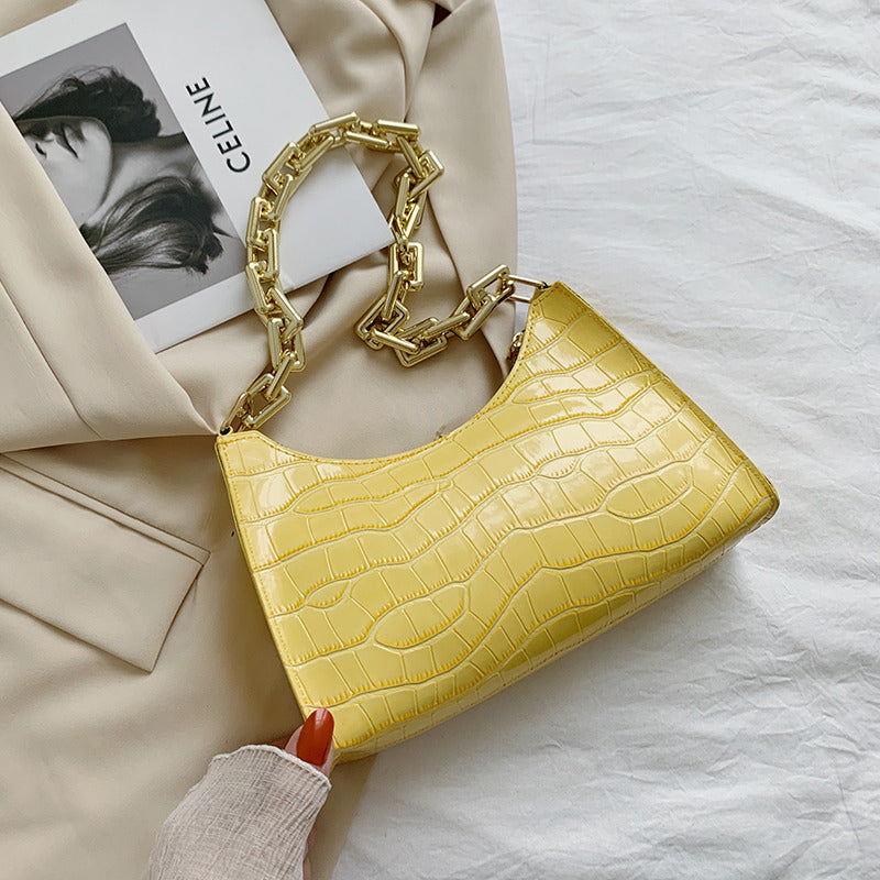 Fashion Acrylic Chain Underarm Bag